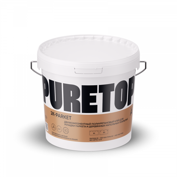 Клей Puretop (Пьюртоп) полиуретановый 2х-компонентный 2К-PARKET (8,1кг) 