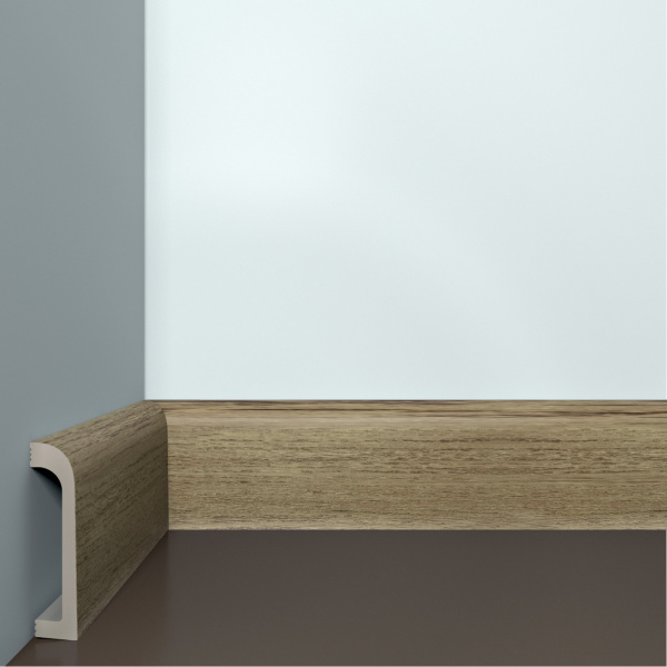 Плинтус ИКСПС Бэлло Дэко/ XPS Bello Deco ПЛ-16 Дуб Бристоль (80*19*2000мм) 