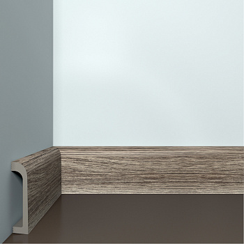 Плинтус ИКСПС Бэлло Дэко/ XPS Bello Deco ПЛ-16 Орех Тосканы (80*19*2000мм) 