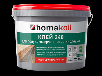 Клей Homakoll (Хомакол) 248 (14кг) водно-дисперсионный, морозостойкий 