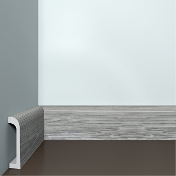 Плинтус ИКСПС Бэлло Дэко/ XPS Bello Deco ПЛ-16 Горный Туман (80*19*2000мм) 