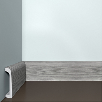 Плинтус ИКСПС Бэлло Дэко/ XPS Bello Deco ПЛ-16 Выбеленный Дуб (80*19*2000мм) 