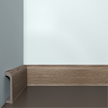 Плинтус ИКСПС Бэлло Дэко/ XPS Bello Deco ПЛ-16 Дикий Дуб (80*19*2000мм) 