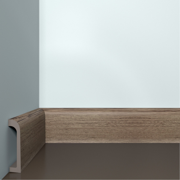 Плинтус ИКСПС Бэлло Дэко/ XPS Bello Deco ПЛ-16 Дикий Дуб (80*19*2000мм) 