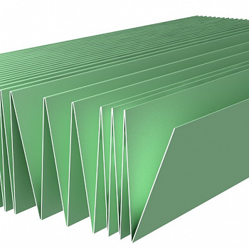 Подложка-гармошка зеленая Solid (Солид) (3мм*1,05м*5м) (5,25м2) (под ламинат, паркет)