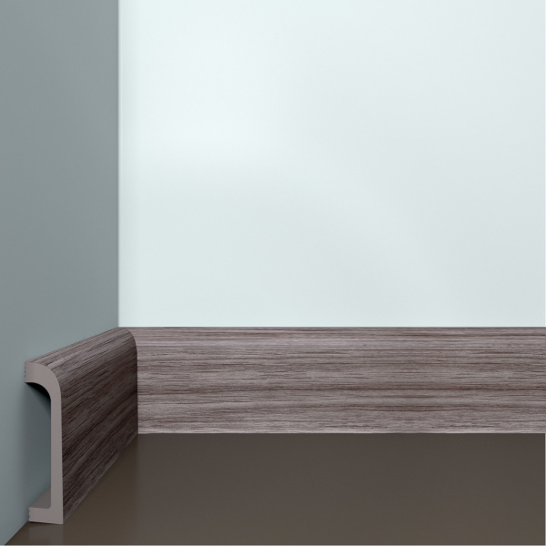 Плинтус ИКСПС Бэлло Дэко/ XPS Bello Deco ПЛ-16 Дуб Мадейра (80*19*2000мм) 
